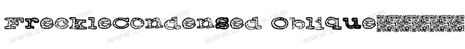 FreckleCondensed Oblique字体转换